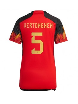 Belgien Jan Vertonghen #5 Replika Hemmakläder Dam VM 2022 Kortärmad